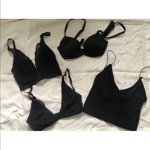 Black Bra and Bralette Bundle